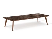 Table basse rectangulaire F7 en noyer et céramique bois teinte naturelle et céramique effet marbre brun 120x80x30 cm Table basse rectangulaire F7 en noyer et céramique bois teinte naturelle et céramique effet marbre brun 120x80x30 cm