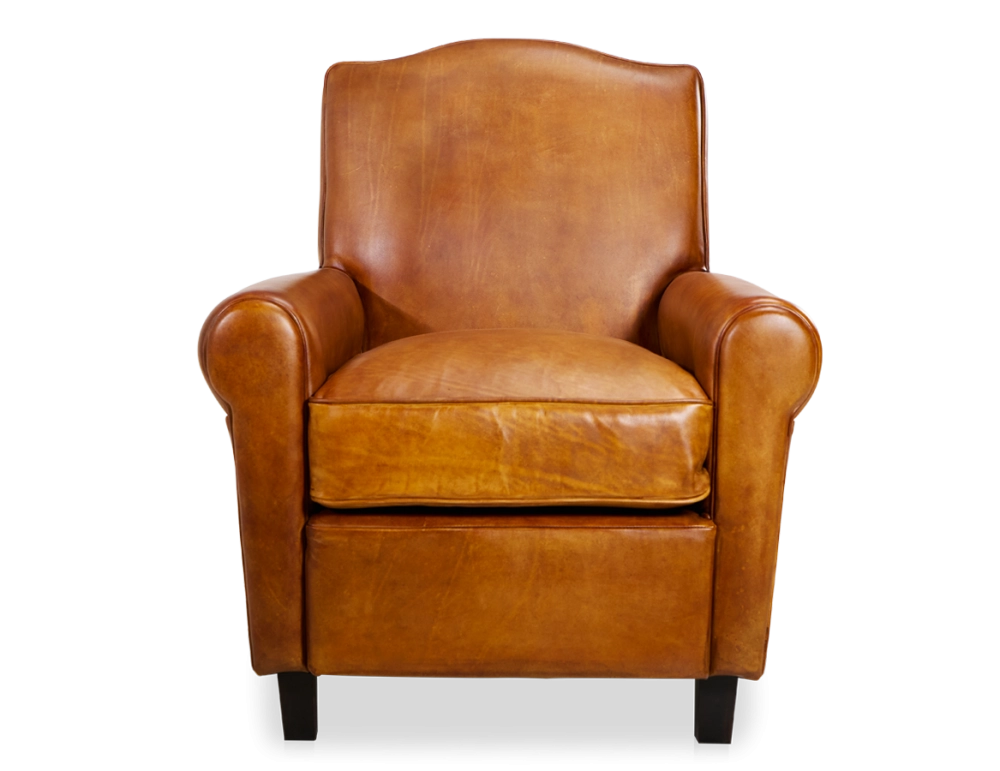 Fauteuil club cuir cognac Fauteuil club cuir cognac