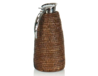 Thermos en rotin brun 1 litre Thermos en rotin brun 1 litre