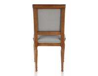 Chaise ancienne style directoire bois teinte ancienne et tissu gris clair Chaise ancienne style directoire bois teinte ancienne et tissu gris clair