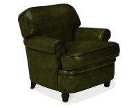 Leather club armchair olive green Leather club armchair olive green
