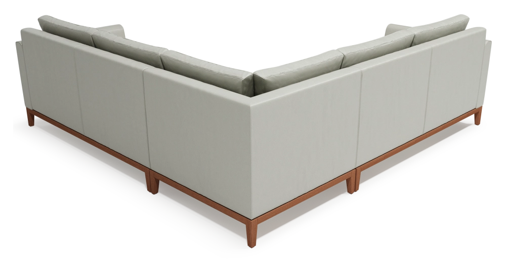 6-seater corner sofa pearl grey leather (2.5g - a - 2.5d) 6-seater corner sofa pearl grey leather (2.5g - a - 2.5d)