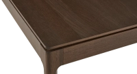 Table extensible en chêne 6 à 12 personnes avec plateau et allonges bois teinte marron foncé 140x100 cm Table extensible en chêne 6 à 12 personnes avec plateau et allonges bois teinte marron foncé 140x100 cm