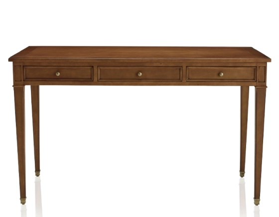 Antique Directoire style desk wood top L130 cm