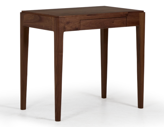 Walnut designer desk natural tint L80 cm