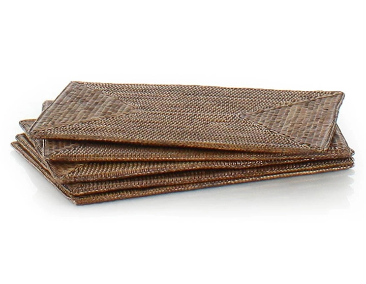 Set de table en rotin brun, à l'unité Set de table en rotin brun, à l'unité