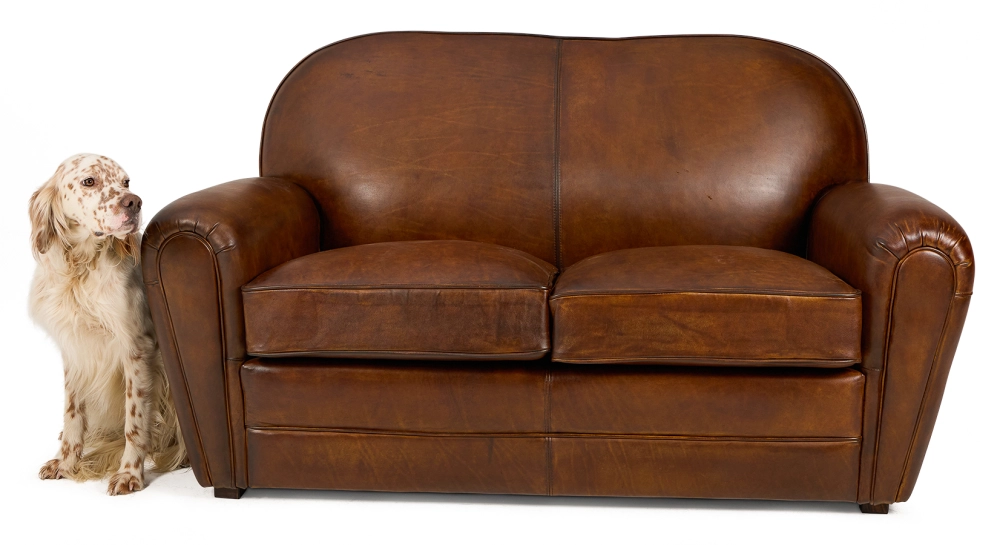 2 seater leather club sofa vintage brown piped armrests 2 seater leather club sofa vintage brown piped armrests