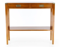 Console marine bois teinte merisier Console marine bois teinte merisier