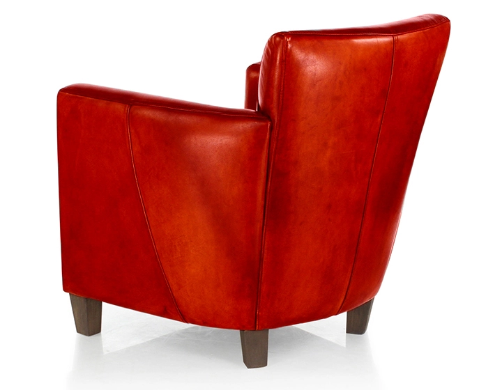 Leather club armchair red Leather club armchair red