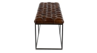 Chesterfield leather bench dark brown Chesterfield leather bench dark brown