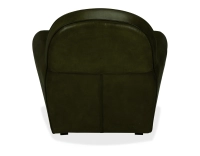 Fauteuil club cuir vert olive accoudoirs cloutés Fauteuil club cuir vert olive accoudoirs cloutés