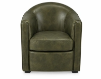 Fauteuil club cuir vert olive