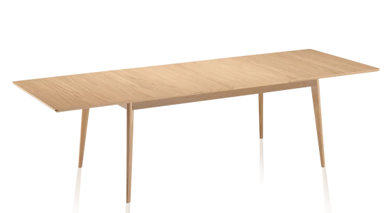 Table extensible 'Easy' bois en 90% mdf 10% metal - L'Incroyable
