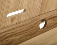 Bureau design en chêne teinte naturelle l150 cm Bureau design en chêne teinte naturelle l150 cm