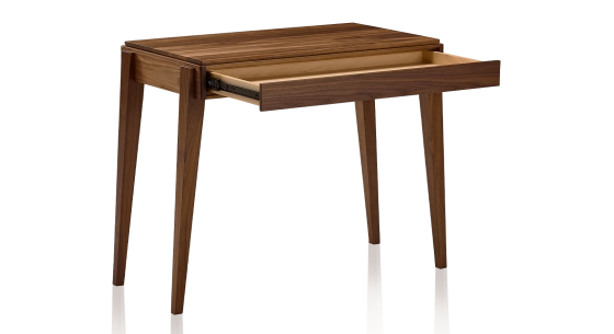 Scandinavian walnut desk natural tint L100 cm