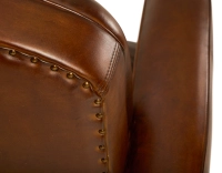Fauteuil club cuir marron vintage Fauteuil club cuir marron vintage