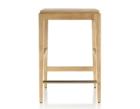 Tabouret de bar design H60 cm bois teinte naturelle assise bois Tabouret de bar design H60 cm bois teinte naturelle assise bois