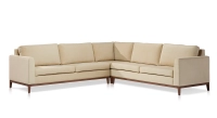Canapé d'angle 6 places avec angle droit plus long tissu crème (2G - A - 3D) Canapé d'angle 6 places avec angle droit plus long tissu crème (2G - A - 3D)