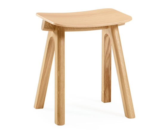 Tabouret en chêne H45 cm bois teinte naturelle