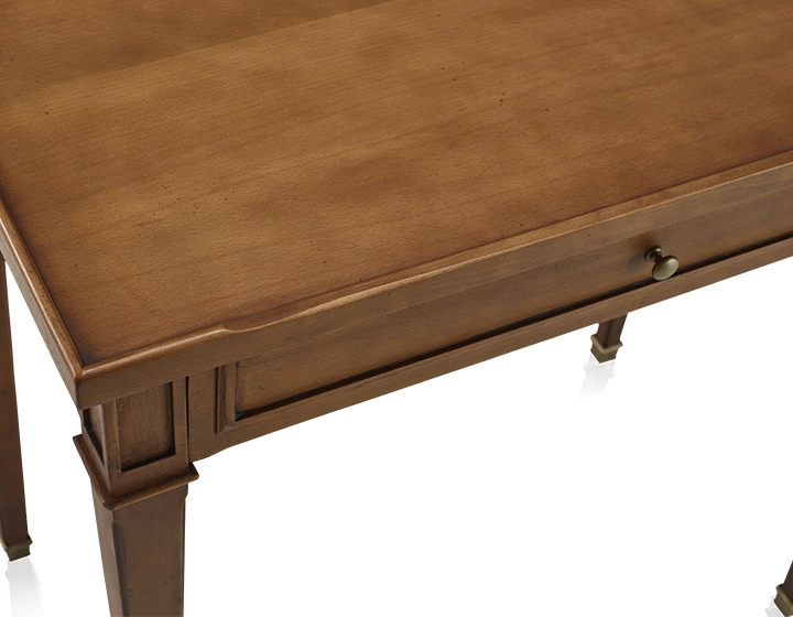 Antique Directoire style desk wood top L130 cm