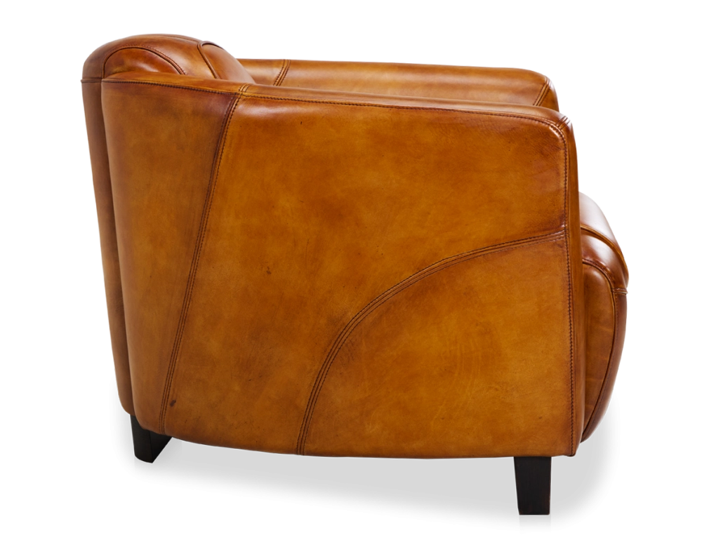 Fauteuil club cuir cognac Fauteuil club cuir cognac