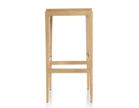 Tabouret de bar design H80 cm bois teinte naturelle assise bois Tabouret de bar design H80 cm bois teinte naturelle assise bois