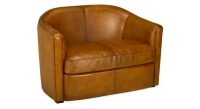 2 seater leather club sofa cognac 2 seater leather club sofa cognac