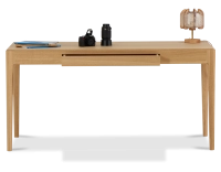 Bureau design en chêne teinte naturelle L150 cm Bureau design en chêne teinte naturelle L150 cm