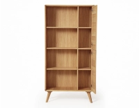 Bibliothèque en chêne bois teinte naturelle Bibliothèque en chêne bois teinte naturelle