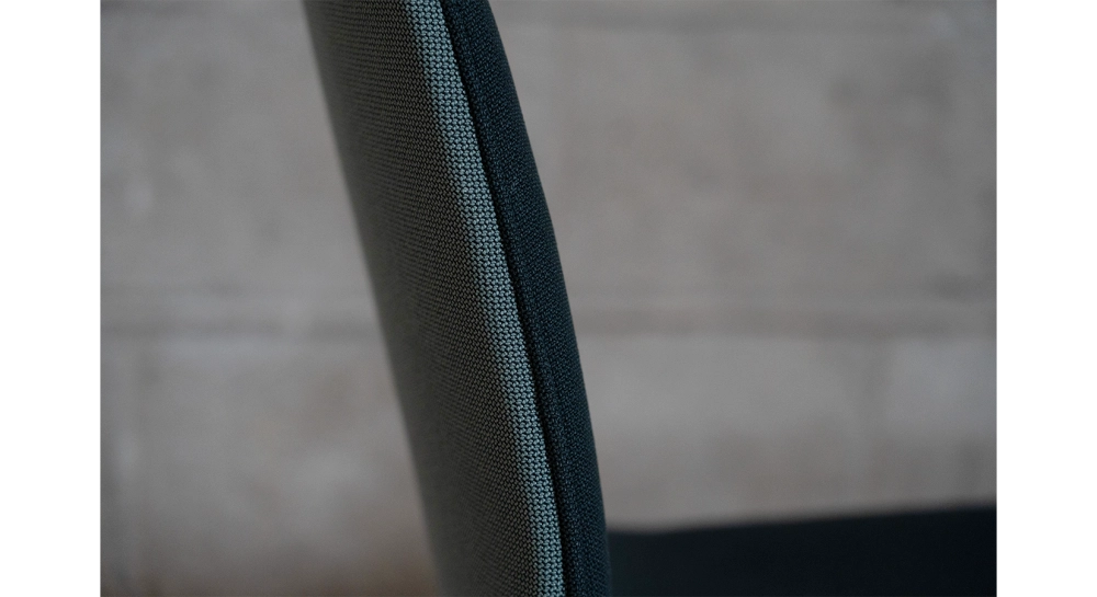 Office chair with 5 branches assise tissu bi couleur vert