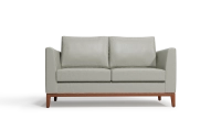 Canapé design 2 places cuir gris perle Canapé design 2 places cuir gris perle
