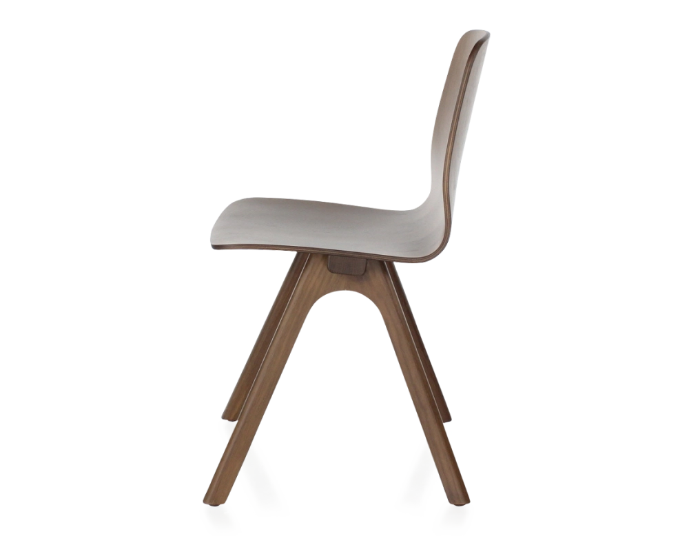 Oak designer chair dark brown wood stain Oak designer chair dark brown wood stain
