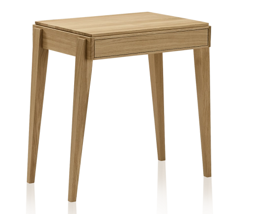 Bureau scandinave en chêne teinte naturelle L100 cm