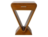 Table de chevet art déco bois teinte merisier Table de chevet art déco bois teinte merisier