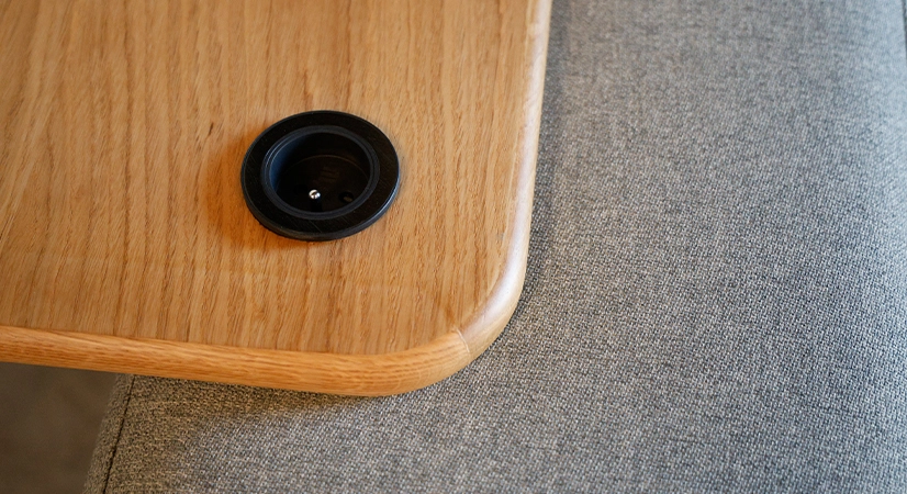 Canapé design tissu gris clair