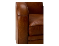 Fauteuil club cuir marron clair Fauteuil club cuir marron clair