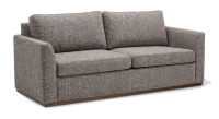 Canapé convertible 3 places tissus chiné marron