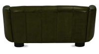 Canapé club cuir 3 places vert olive Canapé club cuir 3 places vert olive