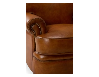 Fauteuil club cuir marron clair Fauteuil club cuir marron clair