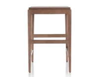 Tabouret de bar design H60 cm bois teinte noyer assise bois Tabouret de bar design H60 cm bois teinte noyer assise bois