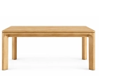 Table extensible 6 à 10/12 personnes en chêne avec plateau et allonges bois teinte naturelle 180x100 cm