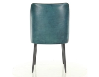 Chaise vintage cuir bleu Chaise vintage cuir bleu