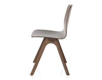 Oak designer chair dark brown wood stain Oak designer chair dark brown wood stain