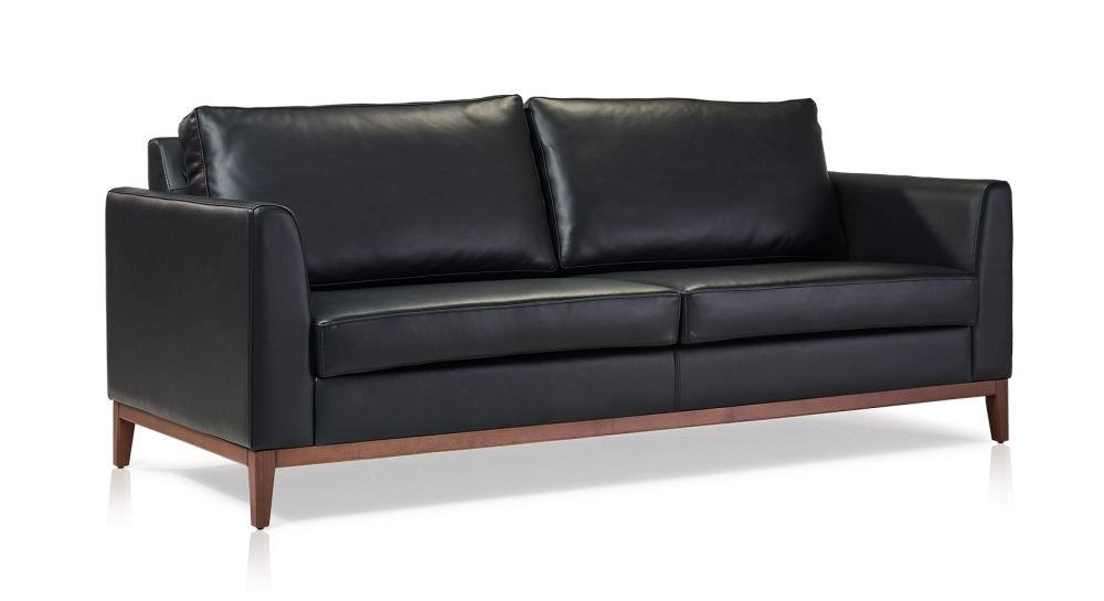 Canapé design 3 places cuir ébène Canapé design 3 places cuir ébène