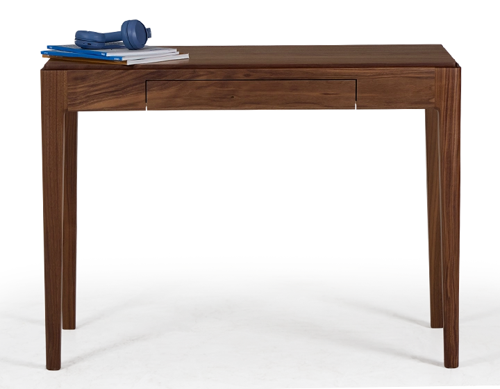 Bureau design en noyer teinte naturelle L100 cm Bureau design en noyer teinte naturelle L100 cm