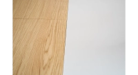 Table extensible 6 à 10 personnes en chêne et céramique allonges bois avec bois teinte naturelle et plateau céramique blanche 140x90 cm Table extensible 6 à 10 personnes en chêne et céramique allonges bois avec bois teinte naturelle et plateau céramique blanche 140x90 cm