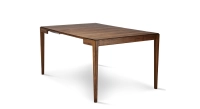Console extensible en noyer avec 2 allonges teinte naturelle 120x40 cm Console extensible en noyer avec 2 allonges teinte naturelle 120x40 cm
