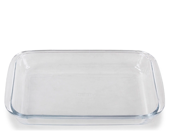 Plat creux rectangle en fonte aluminium et pyrex Plat creux rectangle en fonte aluminium et pyrex
