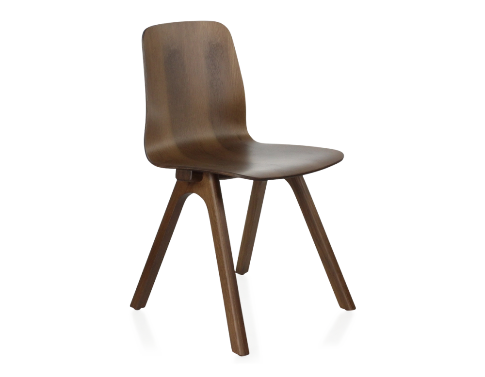 Oak designer chair dark brown wood stain Oak designer chair dark brown wood stain