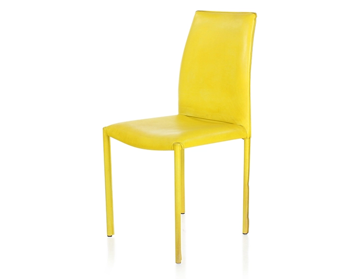 Vintage leather chair yellow Vintage leather chair yellow